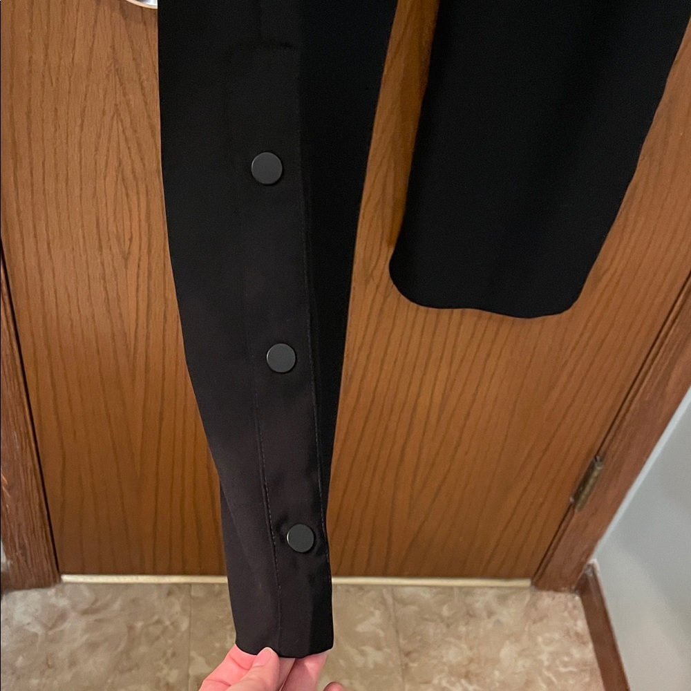 LOFT UEC Women’s Size 14 Black Dress Pants trousers with side detail 4 pockets - Picture 9 of 9